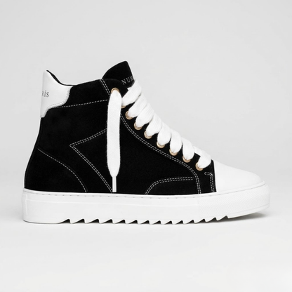 Women's High Top Sneakers - Thick Sole Casual Skate Shoes