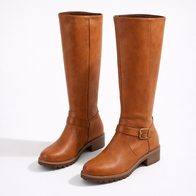 Women’s Mid Calf Boots – Pull-On Casual Winter Boots