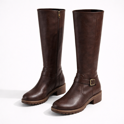Women’s Mid Calf Boots – Pull-On Casual Winter Boots