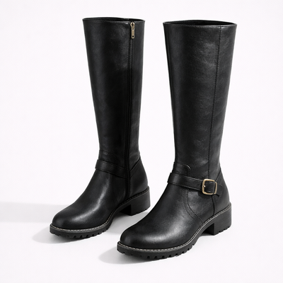 Women’s Mid Calf Boots – Pull-On Casual Winter Boots