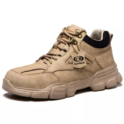 Men’s Steel Toe Work Boots - Lace-Up Safety Ankle Boots