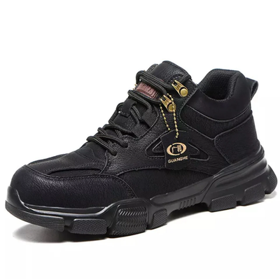 Men’s Steel Toe Work Boots - Lace-Up Safety Ankle Boots