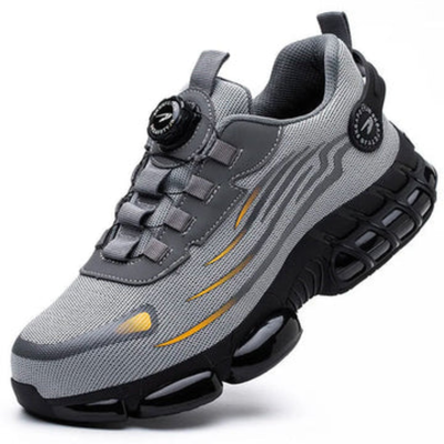Men’s Steel Toe Safety Work Shoes - Dial Closure and Slip-On Design