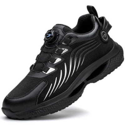Men’s Steel Toe Safety Work Shoes - Dial Closure and Slip-On Design