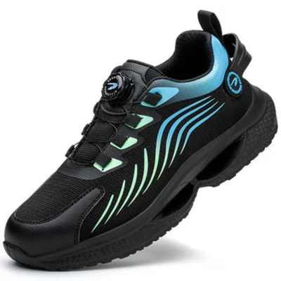 Men’s Steel Toe Safety Work Shoes - Dial Closure and Slip-On Design