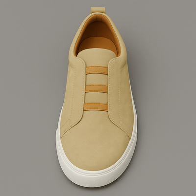 Men’s Slip-On Elastic Sneakers - Low Top Casual Trainers