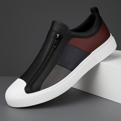 Zipper Sneakers for Men | Color Panel Upper