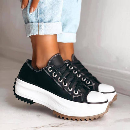 Women's Casual Chunky Platform Sneakers | Canvas Design