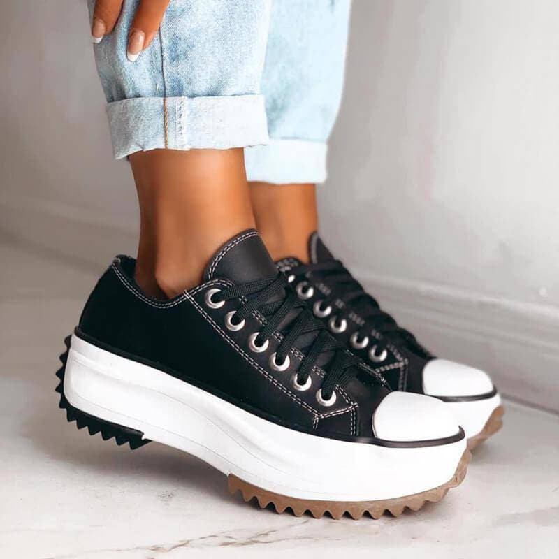 Women's Casual Chunky Platform Sneakers | Canvas Design