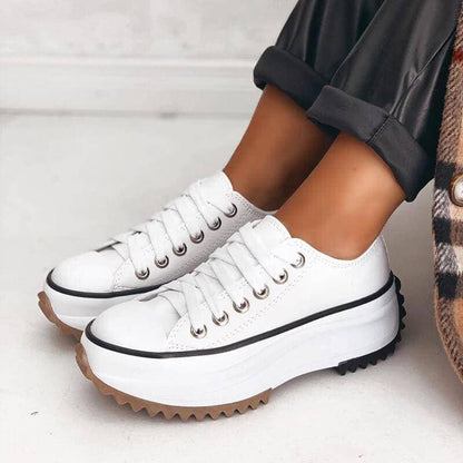 Women's Casual Chunky Platform Sneakers | Canvas Design
