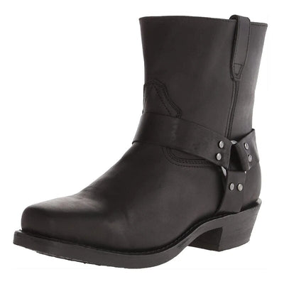 Men’s Western Harness Boots – Square Toe Mid Calf Cowboy Boots